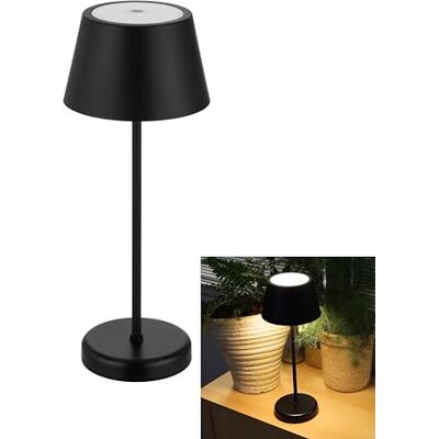 REV LED Akku Tischlampe 38cm, IP44, touch, dimmbar, schwarz Tischleuchte für Schlaf- & Wohnzimmer, Garten Nachttischlampe kabellos REV LED Akku Tischlampe 38cm, IP44, touch, dimmbar, schwarz Tischleuchte für Schlaf- & Wohnzimmer, Garten Nachttischlampe kabellos