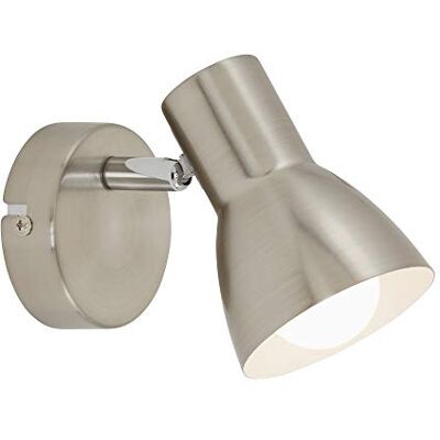 BRILONER Leuchten Wandleuchte, Wandspot, Strahler dreh-und schwenkbar, 1x E14, max. 25 Watt, Matt-Nickel, 80x130mm (DxA) BRILONER Leuchten Wandleuchte, Wandspot, Strahler dreh-und schwenkbar, 1x E14, max. 25 Watt, Matt-Nickel, 80x130mm (DxA)