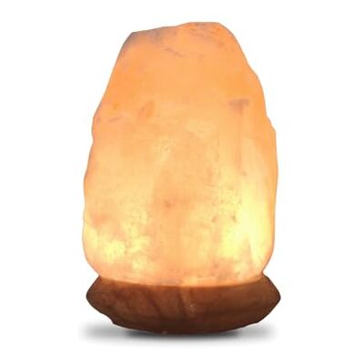 Zen Light USB -Steinsalz -USB -Lampe 100% authentisches natürliches Himalaya aus Salt Range Pakistan -Salzkristall Handgeschnitzt Holzbasis USB -Stromkabel ca. 500 g Zen'light Zen Light USB -Steinsalz -USB -Lampe 100% authentisches natürliches Himalaya aus Salt Range Pakistan -Salzkristall Handgeschnitzt Holzbasis USB -Stromkabel ca. 500 g Zen'light