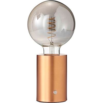 Northpoint LED Akku Tischlampe Edison Style Glühbirne mit Glühdraht bis zu 96 Stunden Laufzeit 2000mAh Touch Dimmer Ambientelicht Tischleuchte Roségold getöntes Glas Northpoint LED Akku Tischlampe Edison Style Glühbirne mit Glühdraht bis zu 96 Stunden Laufzeit 2000mAh Touch Dimmer Ambientelicht Tischleuchte Roségold getöntes Glas