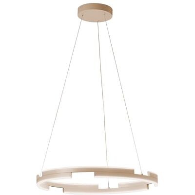 Fischer & Honsel Pendelleuchte Circly sandfarben mit Kabellift D: 60 cm Höhenverstellbar 70-180 cm mit Fernbedienung stufenlos dimmbar Farbtemperatureinstellung stufenlos 1x LED 35W 2700/6500 K 5000 lm Fischer & Honsel Pendelleuchte Circly sandfarben mit Kabellift D: 60 cm Höhenverstellbar 70-180 cm mit Fernbedienung stufenlos dimmbar Farbtemperatureinstellung stufenlos 1x LED 35W 2700/6500 K 5000 lm