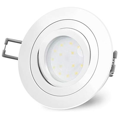 SSC-LUXon RF-2 LED Einbaustrahler ultraflach rund weiß 4W neutralweiß Ultraflaches Downlight rund weiß nur 30mm tief für Wohn- & Schlafräume LED-Modul 4W neutralweiß, satiniertes Echtglas SSC-LUXon RF-2 LED Einbaustrahler ultraflach rund weiß 4W neutralweiß Ultraflaches Downlight rund weiß nur 30mm tief für Wohn- & Schlafräume LED-Modul 4W neutralweiß, satiniertes Echtglas