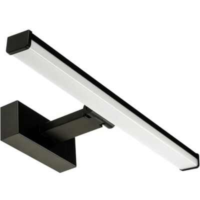 ChiliTec LED Spiegelleuchte 40cm, IP44, Schwarz Matt Badezimmerleuchte, 230V, 554 Lumen, Neutralweiß, Gehäuse Alu ChiliTec LED Spiegelleuchte 40cm, IP44, Schwarz Matt Badezimmerleuchte, 230V, 554 Lumen, Neutralweiß, Gehäuse Alu