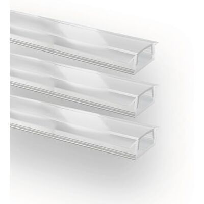 INNOVATE E-12 SLIM LED Einbauprofil 2m Weiß 3 Stk. 17mm Diffusor Milchig LED Einbauprofil Aluminium für LED Streifen 2m 12mm I Kühlkörper Indirekte Beleuchtung Wohnzimmer I Alu Einbauprofil Möbel INNOVATE E-12 SLIM LED Einbauprofil 2m Weiß 3 Stk. 17mm Diffusor Milchig LED Einbauprofil Aluminium für LED Streifen 2m 12mm I Kühlkörper Indirekte Beleuchtung Wohnzimmer I Alu Einbauprofil Möbel