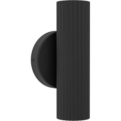 EGLO Wandlampe Portillo, Wandleuchte innen, Wohnzimmerlampe mit Uplight und Downlight, Wandstrahler aus Metall in Schwarz, GU10 Fassung EGLO Wandlampe Portillo, Wandleuchte innen, Wohnzimmerlampe mit Uplight und Downlight, Wandstrahler aus Metall in Schwarz, GU10 Fassung