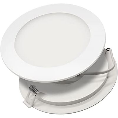 Maxkomfort 2er Set LED Panel 12W rund ultraslim neutralweiß 4000K – Einbaustrahler Spot Deckenleuchte – leichte Kunststoff-Ausführung für Wohn- & Geschäftsräume Maxkomfort 2er Set LED Panel 12W rund ultraslim neutralweiß 4000K – Einbaustrahler Spot Deckenleuchte – leichte Kunststoff-Ausführung für Wohn- & Geschäftsräume
