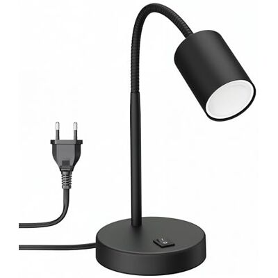ledscom.de Tischlampe WAIKA, Schwanenhals, Schalter, schwarz, 1x GU10 max. 60W ledscom.de Tischlampe WAIKA, Schwanenhals, Schalter, schwarz, 1x GU10 max. 60W