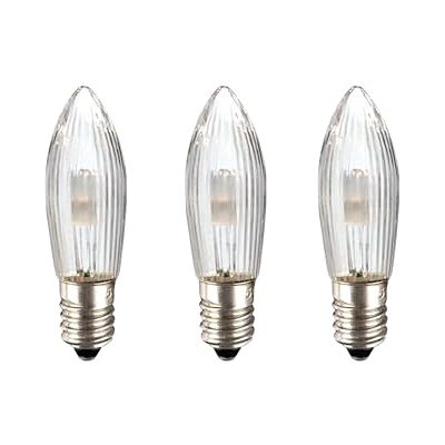 hellum Ersatzkerzen LED 3x, 8-55V 0,1-0,3W, 4-30 Brennstellen innen 912333 E10 Ersatzkerzen für Lichterketten & Schwibbogen, 3 Stück Riffelkerzen E10 (ø10 mm), <59 Lumen Ersatzkerzen Lichterkette hellum Ersatzkerzen LED 3x, 8-55V 0,1-0,3W, 4-30 Brennstellen innen 912333 E10 Ersatzkerzen für Lichterketten & Schwibbogen, 3 Stück Riffelkerzen E10 (ø10 mm), <59 Lumen Ersatzkerzen Lichterkette