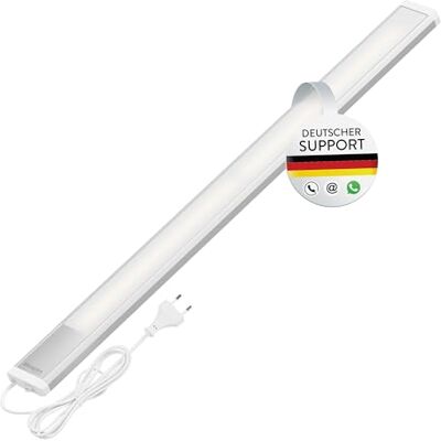 Oktaplex lighting Oktaplex Riva LED Unterbauleuchte Küche flach 57,5cm neutralweiß 800lm 10,3W 230V mit Schalter Küchenlicht Unterschrankleuchte silber Oktaplex lighting Oktaplex Riva LED Unterbauleuchte Küche flach 57,5cm neutralweiß 800lm 10,3W 230V mit Schalter Küchenlicht Unterschrankleuchte silber