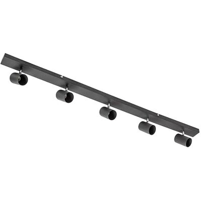 GTV Deckenleuchte VENETO moderne Beleuchtung für Büros, Wohnungen und Räume Deckenlampen Deckenleuchten 5 x GU10 Rund Schwarz GTV Deckenleuchte VENETO moderne Beleuchtung für Büros, Wohnungen und Räume Deckenlampen Deckenleuchten 5 x GU10 Rund Schwarz