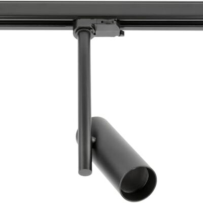 GTV Stromschienenstrahler GROSSO mit GU10 Fassung, für 3-Phasen Schienensystem, Schwenkbarer Leuchtenkopf, Inkl. Wabenfilter, max. 20W, Aluminium, Matt Schwarz GTV Stromschienenstrahler GROSSO mit GU10 Fassung, für 3-Phasen Schienensystem, Schwenkbarer Leuchtenkopf, Inkl. Wabenfilter, max. 20W, Aluminium, Matt Schwarz