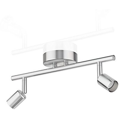 ledscom.de Deckenleuchte LUNARA, 2-flammig, edelstahl matt, 2x GU10 max. 25W ledscom.de Deckenleuchte LUNARA, 2-flammig, edelstahl matt, 2x GU10 max. 25W