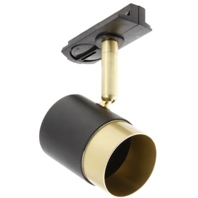 GTV ORIO Strahler für 1-Phasen Stromschiene, Schienenstrahler schwenkbar, GU10 Fassung, Deckenstrahler für Schienensystem, max. 40W, Metall, Schwarz Gold Matt GTV ORIO Strahler für 1-Phasen Stromschiene, Schienenstrahler schwenkbar, GU10 Fassung, Deckenstrahler für Schienensystem, max. 40W, Metall, Schwarz Gold Matt