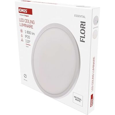 Emos LED-Deckenleuchte - 18W, 1800lm, Weiß - Innen Emos LED-Deckenleuchte - 18W, 1800lm, Weiß - Innen