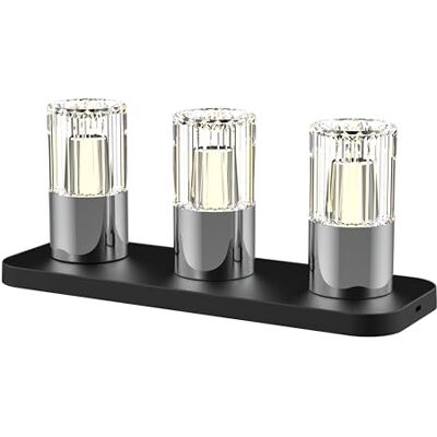 BOLD Kristy 3er Pack LED Akku-Tischlampen Dimmbar mit Ladestation Chrom BOLD Kristy 3er Pack LED Akku-Tischlampen Dimmbar mit Ladestation Chrom