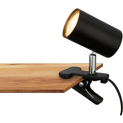 Briloner Schwarze verstellbare Schreibtischlampe - Leselicht mit Klemme Briloner Schwarze verstellbare Schreibtischlampe - Leselicht mit Klemme