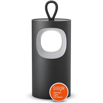 SIGOR Lunari nachtschwarz LED Akku-Tischlampe tragbar & dimmbar mit FlexMood (2200K/2700K), bis 12h Leuchtdauer, USB-C Magnet-Ladefunktion, IP44 Outdoor & Indoor, Aluminium, Design-Lampe SIGOR Lunari nachtschwarz LED Akku-Tischlampe tragbar & dimmbar mit FlexMood (2200K/2700K), bis 12h Leuchtdauer, USB-C Magnet-Ladefunktion, IP44 Outdoor & Indoor, Aluminium, Design-Lampe