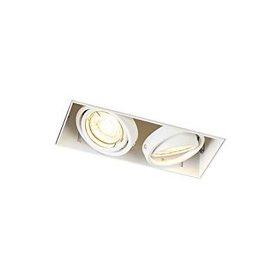 QAZQA Weiße Einbauleuchten - Verstellbare GU10 - Modernes Deckenlicht QAZQA Weiße Einbauleuchten - Verstellbare GU10 - Modernes Deckenlicht