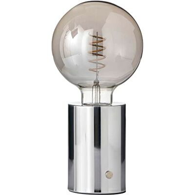 Northpoint LED Akku Tischlampe Edison Style Glühbirne mit Glühdraht bis zu 96 Stunden Laufzeit 2000mAh Touch Dimmer Ambientelicht Tischleuchte Chrom getöntes Glas Northpoint LED Akku Tischlampe Edison Style Glühbirne mit Glühdraht bis zu 96 Stunden Laufzeit 2000mAh Touch Dimmer Ambientelicht Tischleuchte Chrom getöntes Glas