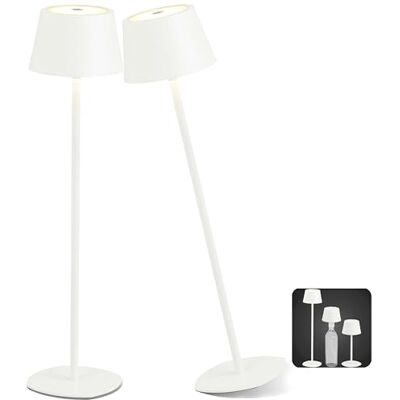 Northpoint 3in1 LED Tischlampe Flaschenleuchte max. 45cm hoch mit 3000mAh Akku 200lm warmweißes Licht (3000K) stufenlos dimmbar für Innen und Außen (weiß 2er-Set) Northpoint 3in1 LED Tischlampe Flaschenleuchte max. 45cm hoch mit 3000mAh Akku 200lm warmweißes Licht (3000K) stufenlos dimmbar für Innen und Außen (weiß 2er-Set)