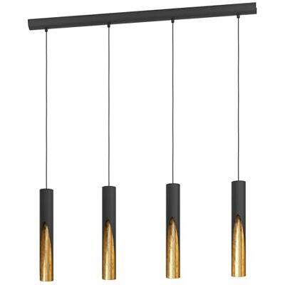 EGLO LED Pendellampe Barbotto, 4-flammige Pendelleuchte über Esstisch EGLO LED Pendellampe Barbotto, 4-flammige Pendelleuchte über Esstisch