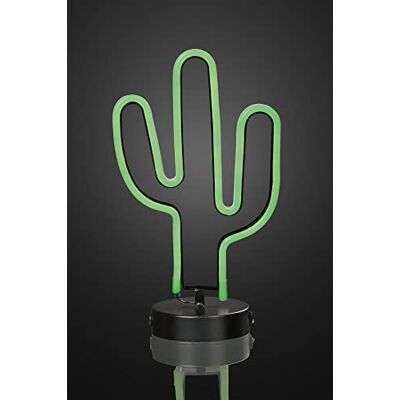 hellum Neon Kaktus Lampe für innen, batteriebetriebene LED Kaktus Lampe Schreibtischdeko mit 126 grünen LED, 29 x 19 cm, LED Kaktus batteriebetrieben für innen (3x AA nicht inklusive) 150476 hellum Neon Kaktus Lampe für innen, batteriebetriebene LED Kaktus Lampe Schreibtischdeko mit 126 grünen LED, 29 x 19 cm, LED Kaktus batteriebetrieben für innen (3x AA nicht inklusive) 150476