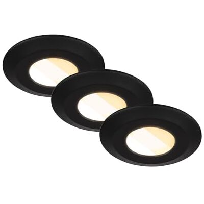 Briloner - 3x4.9W LED Bad-Set - Schwarz - IP44 - LED Beleuchtung Briloner - 3x4.9W LED Bad-Set - Schwarz - IP44 - LED Beleuchtung
