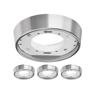 ledscom.de 4x Deckenleuchte/Lampenfassung INEL, edelstahl matt, 1x GX53 max. 25W ledscom.de 4x Deckenleuchte/Lampenfassung INEL, edelstahl matt, 1x GX53 max. 25W