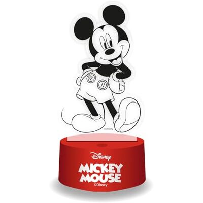 WONDEE Disney Mickey Mouse Lampe Zauber 3D mit Fernbedienung und 16 Farben, Mickey Nachtlicht Kinder und Baby Dekoration Disney Sachen/Geschenke fur Jungen (USB-C Kabel inklusive) WONDEE Disney Mickey Mouse Lampe Zauber 3D mit Fernbedienung und 16 Farben, Mickey Nachtlicht Kinder und Baby Dekoration Disney Sachen/Geschenke fur Jungen (USB-C Kabel inklusive)