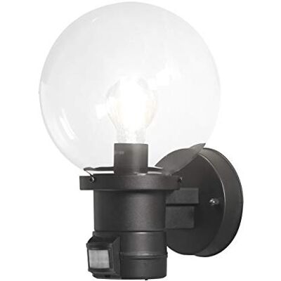 Konstsmide Nemi 7321-750 Wandleuchte B: 20cm T: 21,5cm H: 31cm / 1x60W / IP44 / Kunststoff / schwarz / mit BWM Konstsmide Nemi 7321-750 Wandleuchte B: 20cm T: 21,5cm H: 31cm / 1x60W / IP44 / Kunststoff / schwarz / mit BWM