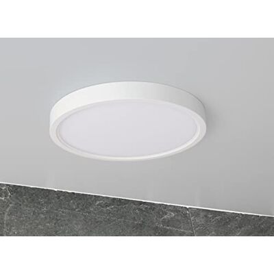 ChiliTec LED Deckenlampe Deckenleuchte 30cm Rund 4200k Neutralweiß 24mm flach 230 Volt, Aufbau, Innenbeleuchtung, Für Büro Flur Wohnzimmer Küche ChiliTec LED Deckenlampe Deckenleuchte 30cm Rund 4200k Neutralweiß 24mm flach 230 Volt, Aufbau, Innenbeleuchtung, Für Büro Flur Wohnzimmer Küche
