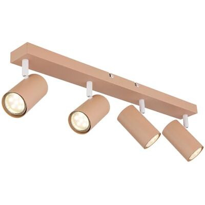 GLOBO Deckenstrahler Deckenlampe Spotlampe Wohnzimmerlampe verstellbar pfirsich L 56cm GLOBO Deckenstrahler Deckenlampe Spotlampe Wohnzimmerlampe verstellbar pfirsich L 56cm