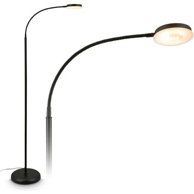 BRILONER Stehlampe mit Touch, dimmbar, schwenkbar, Memoryfunktion, Leselampe, Wohnzimmerlampe, Schlafzimmer Deko, Deckenfluter, Standleuchte, Stehleuchte, 125,5 x 21 x 45 cm, Schwarz BRILONER Stehlampe mit Touch, dimmbar, schwenkbar, Memoryfunktion, Leselampe, Wohnzimmerlampe, Schlafzimmer Deko, Deckenfluter, Standleuchte, Stehleuchte, 125,5 x 21 x 45 cm, Schwarz