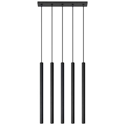SOLLUX lighting MiaLux Fontana Pendellampe Pendelleuchte Innen Schwarz Rund 5 x G9 bis max. 40W 230V IP20 Wohnzimmer Schlafzimmer Treppenhaus Flur Energieklasse A++ SOLLUX lighting MiaLux Fontana Pendellampe Pendelleuchte Innen Schwarz Rund 5 x G9 bis max. 40W 230V IP20 Wohnzimmer Schlafzimmer Treppenhaus Flur Energieklasse A++