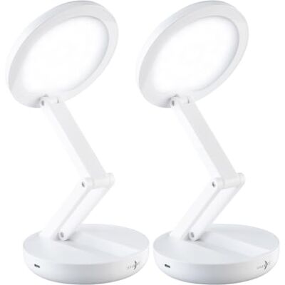 Lunartec Touch Tischlampe: 2er-Set Akku-LED-Tischlampen, faltbar, 200 Lumen, dimmbar, 2.500 mAh (Faltbare Tischleuchte, Faltbare Leseleuchte) Lunartec Touch Tischlampe: 2er-Set Akku-LED-Tischlampen, faltbar, 200 Lumen, dimmbar, 2.500 mAh (Faltbare Tischleuchte, Faltbare Leseleuchte)