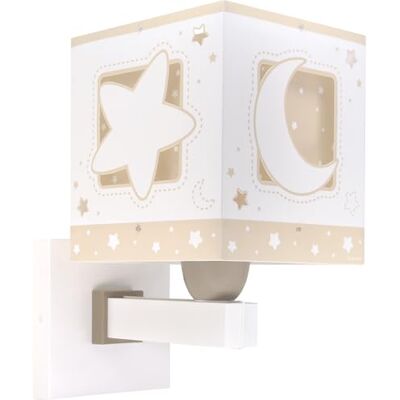 Dalber Kinder Wandlampe Moonlight Mond Sterne Beige 63239B Dalber Kinder Wandlampe Moonlight Mond Sterne Beige 63239B