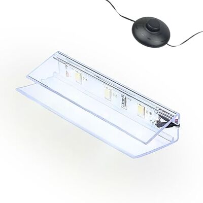 kalb Material für Möbel kalb LED Glaskantenbeleuchtung Ambilux Clip transparent 3000K 5000K 1-10 Sets für Glasböden 4-10mm Fußschalter Glasbodenbeleuchtung erweiterbar um Dimmer/Controller Plug & Play (kaltweiß, 1er Set) kalb Material für Möbel kalb LED Glaskantenbeleuchtung Ambilux Clip transparent 3000K 5000K 1-10 Sets für Glasböden 4-10mm Fußschalter Glasbodenbeleuchtung erweiterbar um Dimmer/Controller Plug & Play (kaltweiß, 1er Set)