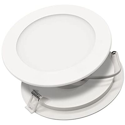Maxkomfort 6er Set LED Panel 12W rund ultraslim neutralweiß 4000K – Einbaustrahler Spot Deckenleuchte – leichte Kunststoff-Ausführung für Wohn- & Geschäftsräume MBY-12W Maxkomfort 6er Set LED Panel 12W rund ultraslim neutralweiß 4000K – Einbaustrahler Spot Deckenleuchte – leichte Kunststoff-Ausführung für Wohn- & Geschäftsräume MBY-12W