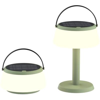 BOLD Solar-LED-Tischleuchte Tragbare Outdoor Tischlampe Dimmbar Grün BOLD Solar-LED-Tischleuchte Tragbare Outdoor Tischlampe Dimmbar Grün