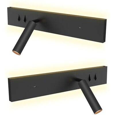 kalb Material für Möbel kalb I Avay Bett-Panel mit USB-C, Moderne LED Wandlampe, Flexibles Leselicht mit Lademöglichkeit, Nachtlicht für Schlafzimmer, Energiesparende USB-C Nachttischlampe & Spot schwarz (Linke/Rechte Seite) kalb Material für Möbel kalb I Avay Bett-Panel mit USB-C, Moderne LED Wandlampe, Flexibles Leselicht mit Lademöglichkeit, Nachtlicht für Schlafzimmer, Energiesparende USB-C Nachttischlampe & Spot schwarz (Linke/Rechte Seite)