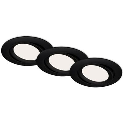 BRILONER Schwarzes 10,6 cm 7W LED Einbaulicht - LED Einbaulicht BRILONER Schwarzes 10,6 cm 7W LED Einbaulicht - LED Einbaulicht