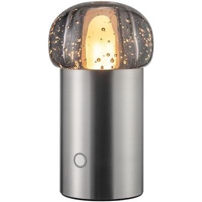 Blomus Iris Wireless LED-Lampe - 18cm Metallic Grau Indoor Outdoor Blomus Iris Wireless LED-Lampe - 18cm Metallic Grau Indoor Outdoor