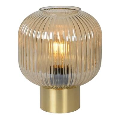 LUCIDE MALOTO Tischlampe Ø 20 cm 1xE27 Amber LUCIDE MALOTO Tischlampe Ø 20 cm 1xE27 Amber