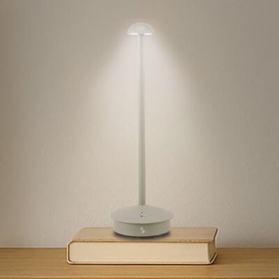 BEPER P207ILI152 Trådlös uppladdningsbar bordslampa, 3 färgtoner, justerbar intensitet, USB Type-C ingår, bärbar för skrivbord, nattduksbord eller bord BEPER P207ILI152 Trådlös uppladdningsbar bordslampa, 3 färgtoner, justerbar intensitet, USB Type-C ingår, bärbar för skrivbord, nattduksbord eller bord