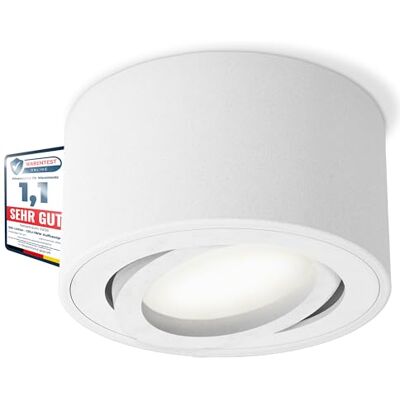 SSC-LUXon CELI-1WM Mini Aufbaustrahler LED schwenkbar mit wechselbarem 230V LED Modul 4W neutralweiß Downlight matt weiß SSC-LUXon CELI-1WM Mini Aufbaustrahler LED schwenkbar mit wechselbarem 230V LED Modul 4W neutralweiß Downlight matt weiß