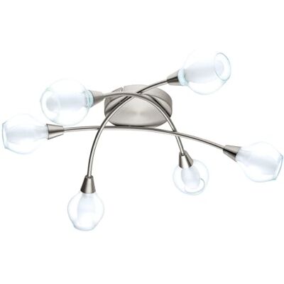 EGLO Deckenlampe Arnado, Deckenleuchte, Lampe Decke, Stahl in nickel-matt EGLO Deckenlampe Arnado, Deckenleuchte, Lampe Decke, Stahl in nickel-matt