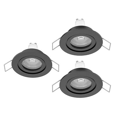 EGLO 3er Set LED Einbaustrahler Barranco, Deckenspot Badezimmer EGLO 3er Set LED Einbaustrahler Barranco, Deckenspot Badezimmer