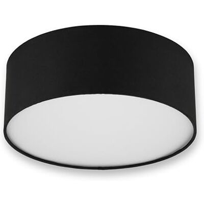 REV Deckenleuchte Deckenlampe rund 30cm mit Stoff-Lampenschirm im modernen Look – ideal für Schlafzimmer, Wohnzimmer & Kinderzimmer, schwarz REV Deckenleuchte Deckenlampe rund 30cm mit Stoff-Lampenschirm im modernen Look – ideal für Schlafzimmer, Wohnzimmer & Kinderzimmer, schwarz