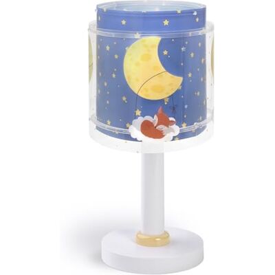 Dalber Kinder Tischlampe Nachttischlampe Nachtlicht Moon Dreams Tiere Wolken Sterne Mond, 76631, G4-4W LED Glühbirne enthalten, Blau Dalber Kinder Tischlampe Nachttischlampe Nachtlicht Moon Dreams Tiere Wolken Sterne Mond, 76631, G4-4W LED Glühbirne enthalten, Blau