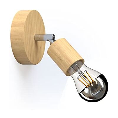 Creative Fermaluce Wood 90° die Leuchte aus Naturholz für Ihre Wand und Decke Ohne Glühbirne, Neutral Creative Fermaluce Wood 90° die Leuchte aus Naturholz für Ihre Wand und Decke Ohne Glühbirne, Neutral